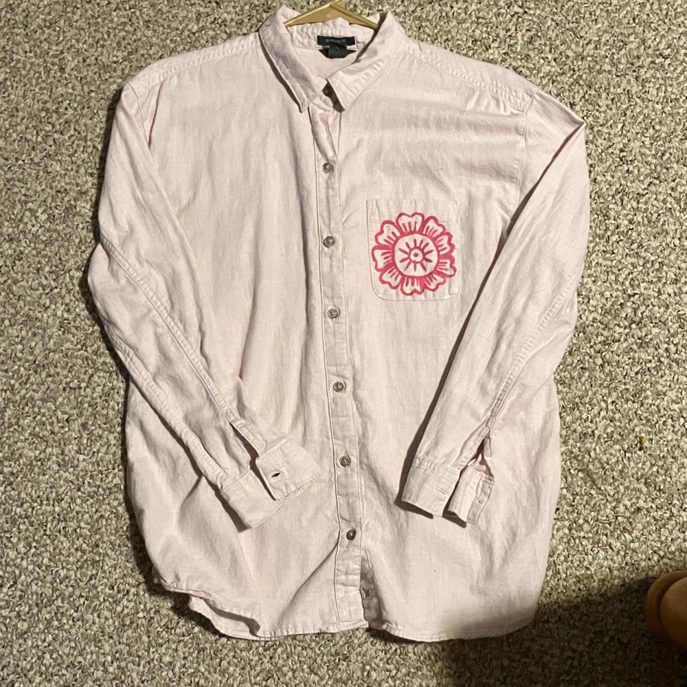 Women’s Pink Button-Up Shirt